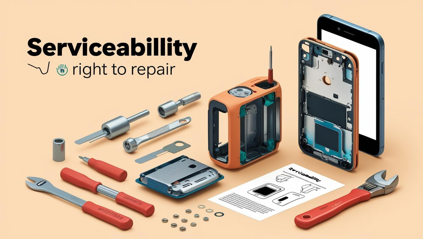 various service repair tools and hardware