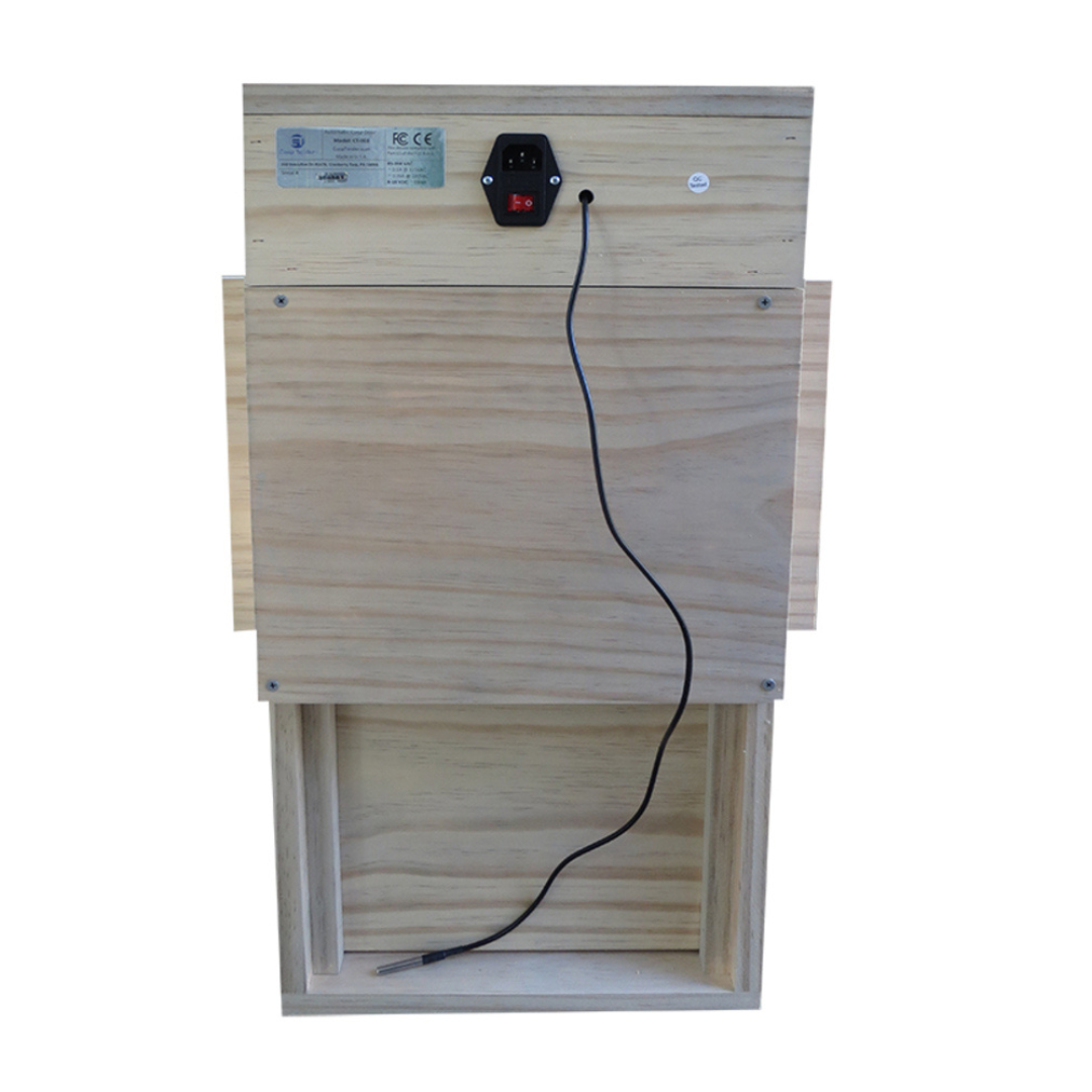 automatic door chicken coop - back view