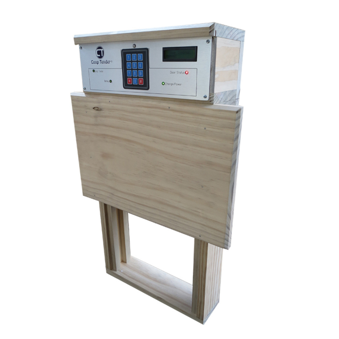 automatic door chicken coop - side view right