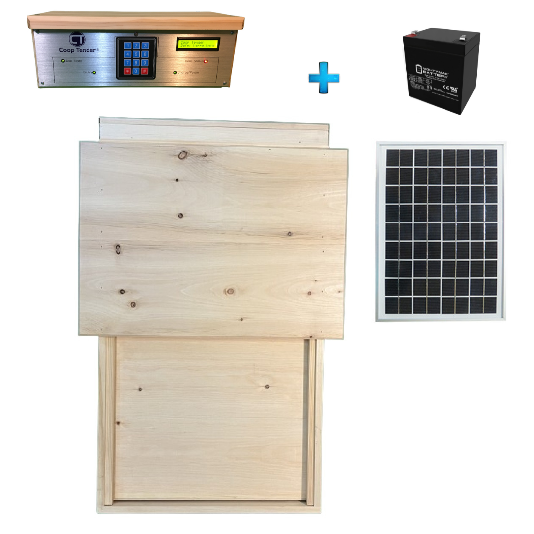 Solar Chicken Coop Door 21in. x 18in. Opening - Certified Humane, image size:1080x1080