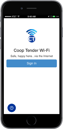 Coop Door Universal Web App Sign In page