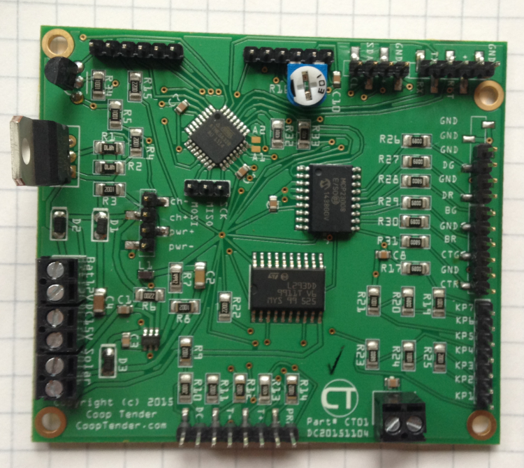 automatic chicken door controller circuit board