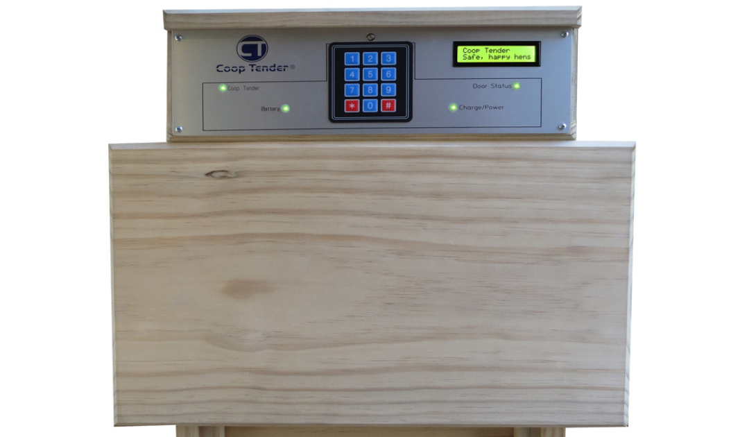 best automatic chicken coop door with steel worm drive mechanism