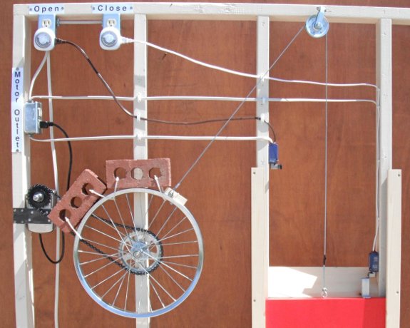 rube goldberg machine automatic door opener