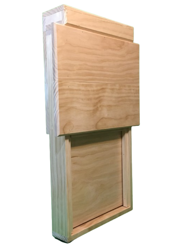 extra large chicken coop door assembly front side