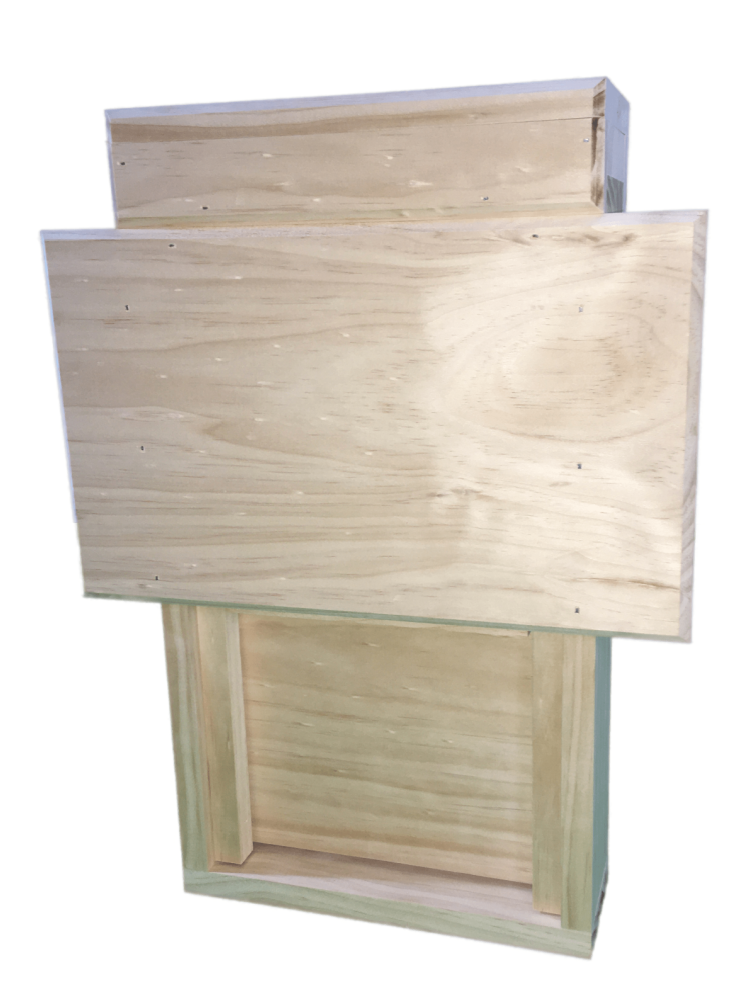 small automatic chicken coop door assembly with motor housing