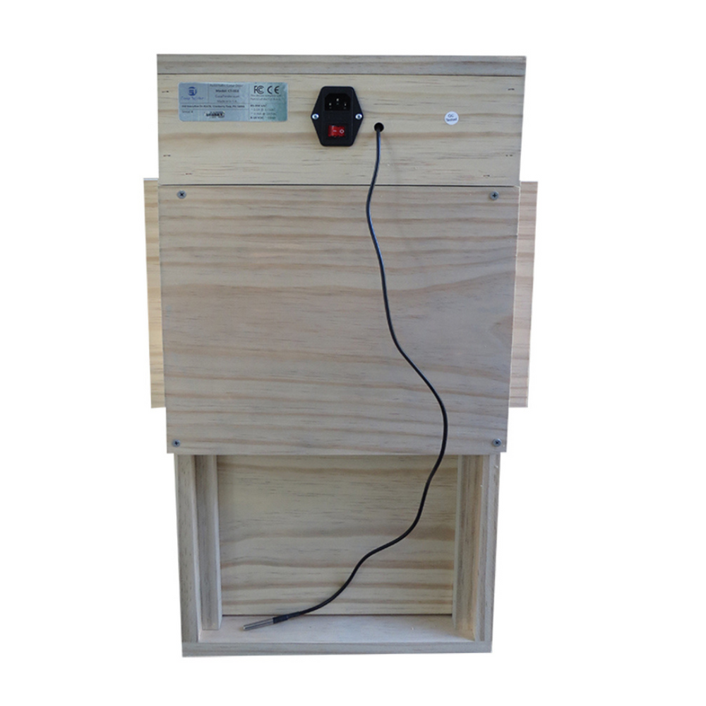 automatic door chicken coop - back view