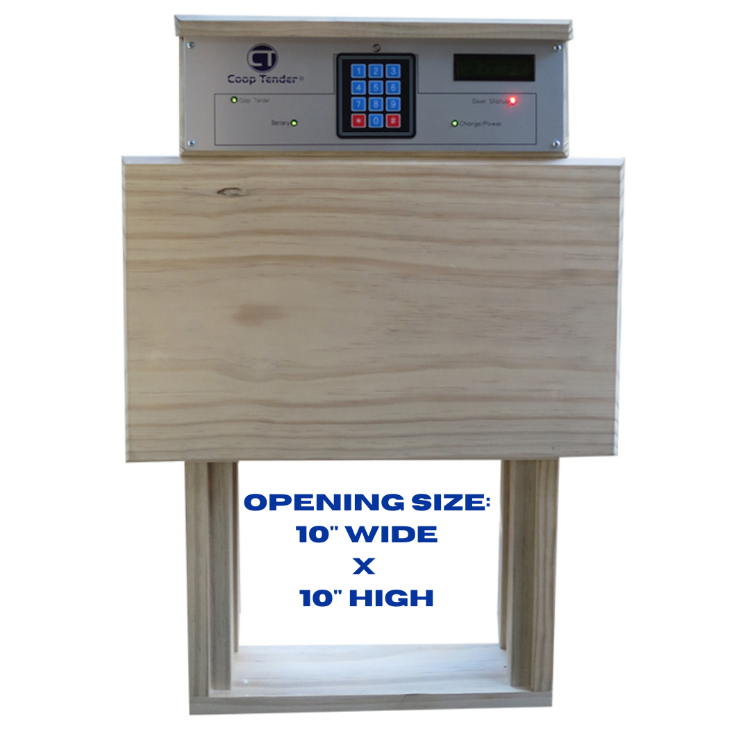 automatic door chicken coop with opening dimensions