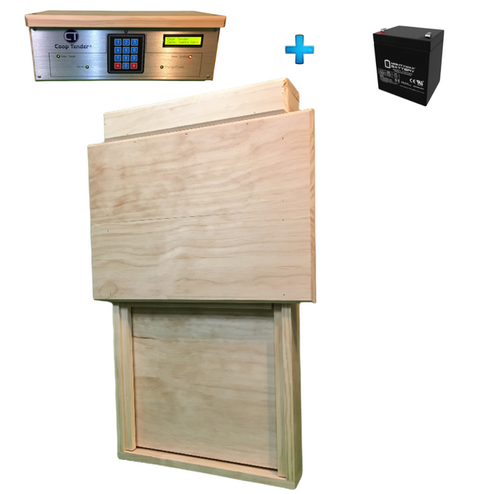 electric automatic turkey door with battery backup