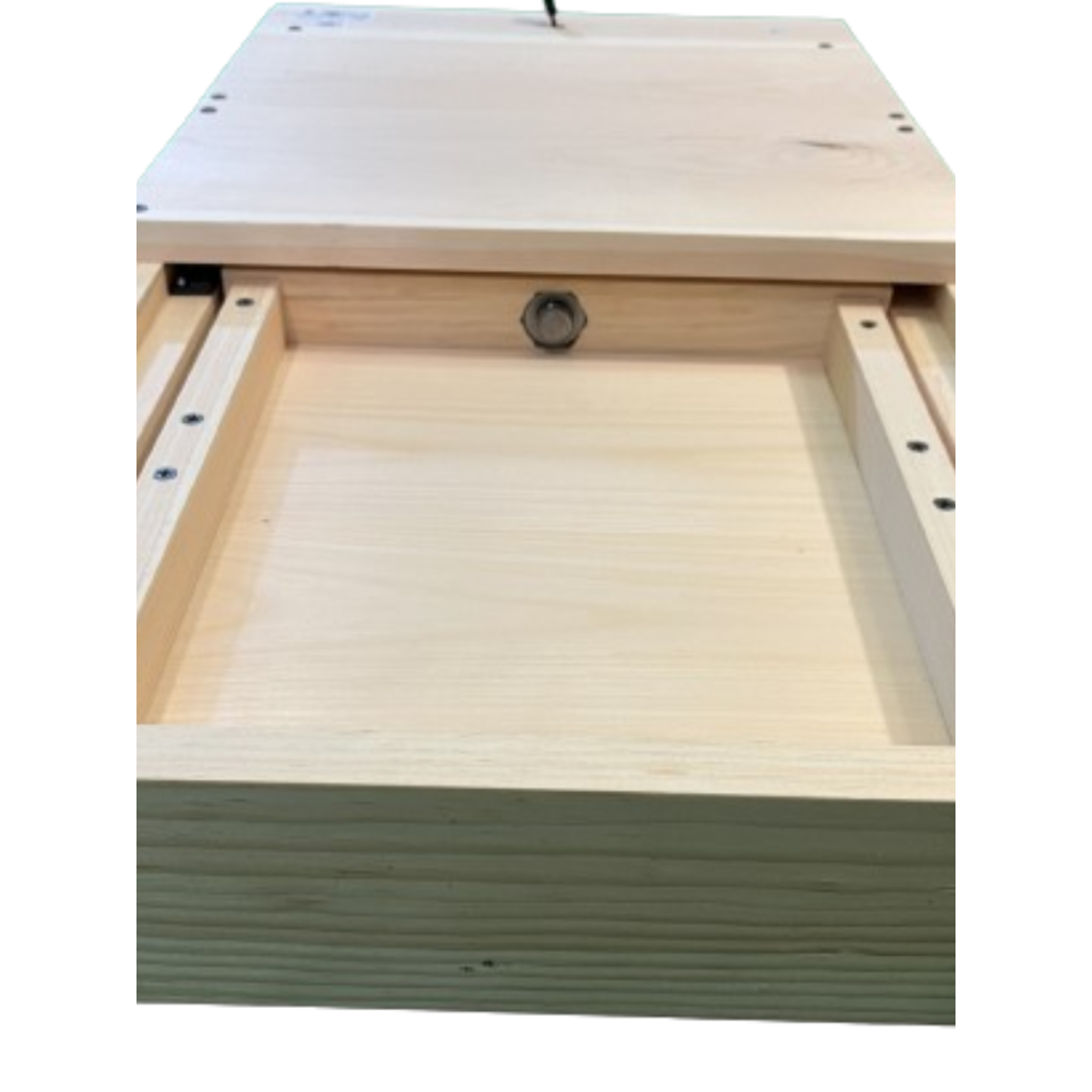 large automatic chicken coop door - bottom