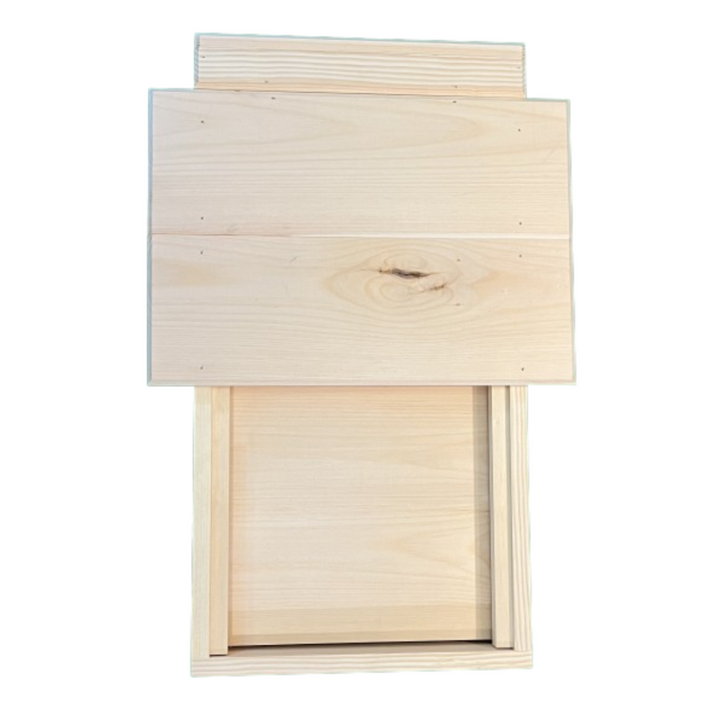 large automatic chicken coop door - front closed