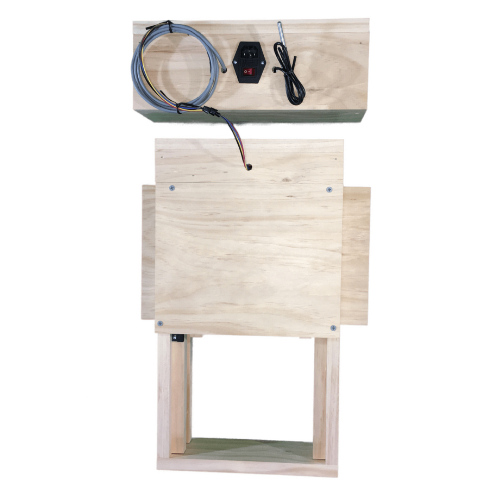 small coop auto chicken door - back