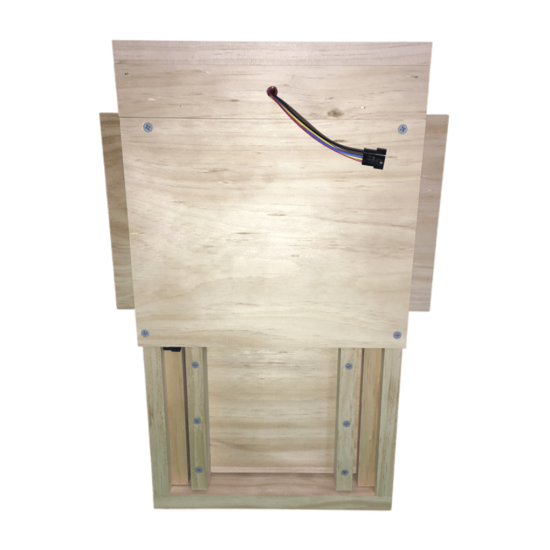 small coop auto chicken door - back door closed