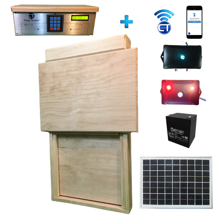 solar wifi automatic turkey door with predator detection