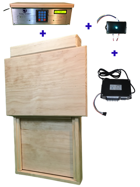 Extra Large Automatic Chicken Door + Internet Wi-Fi + Accessory Control Bundle