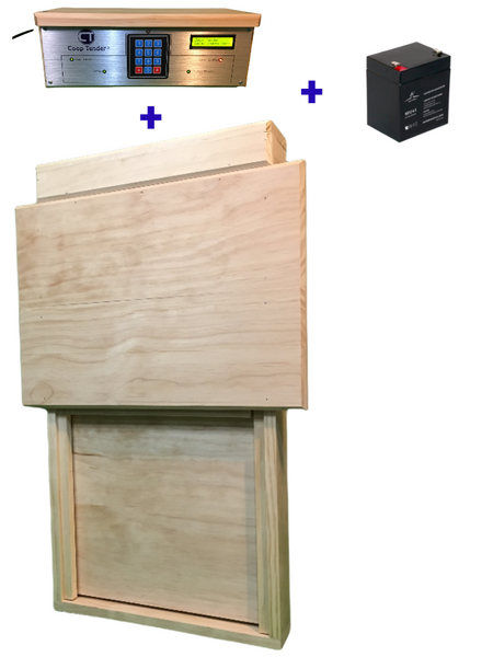 Extra Large Automatic Chicken Door + Battery Backup