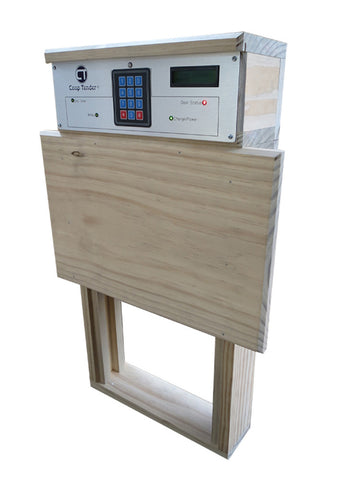 automatic chicken coop door wifi predator motion solar bundle side angle