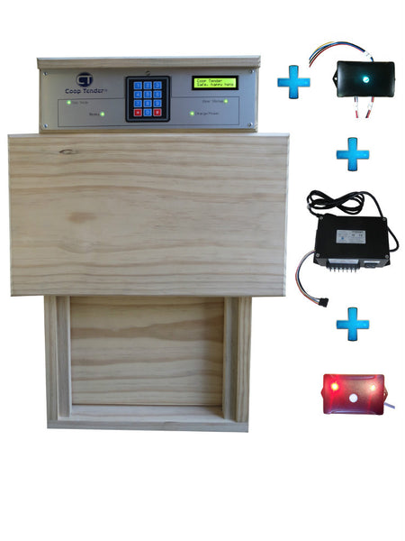 automatic chicken coop door system bundle