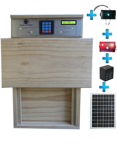Automatic Chicken Door + Internet Wi-Fi + Predator Motion Detect + Solar Bundle