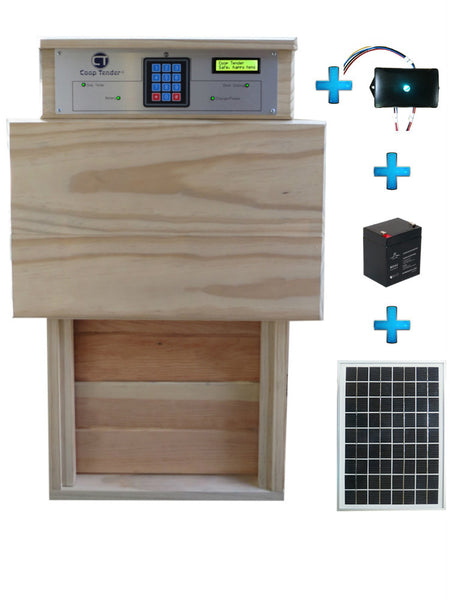 Large Automatic Chicken Door + Internet Wi-Fi + Solar Bundle