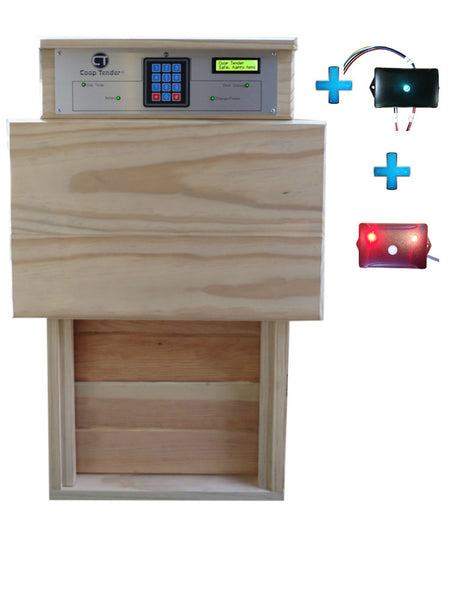 Large Automatic Chicken Door + Internet Wi-Fi + Predator Motion Detect Bundle