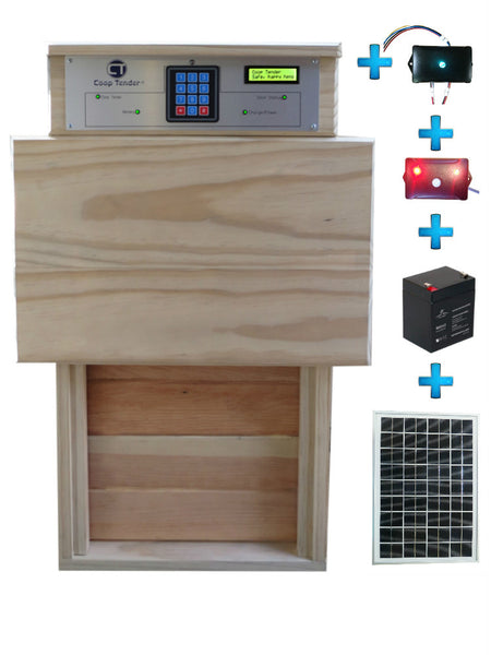 Bundle: automatic turkey door Wi-Fi Predator Motion Detect Solar