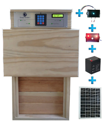 Bundle: automatic turkey door Wi-Fi Predator Motion Detect Solar