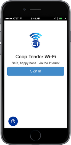 Automatic Chicken Coop Door Internet Wi-Fi Module Web App - Login iPhone
