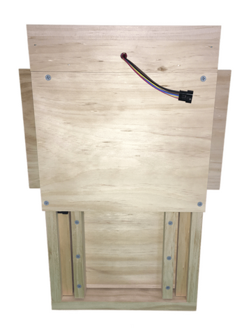 small coop automatic chicken door back