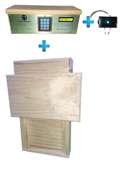 Small Coop Automatic Chicken Door + Internet Wi-Fi Bundle