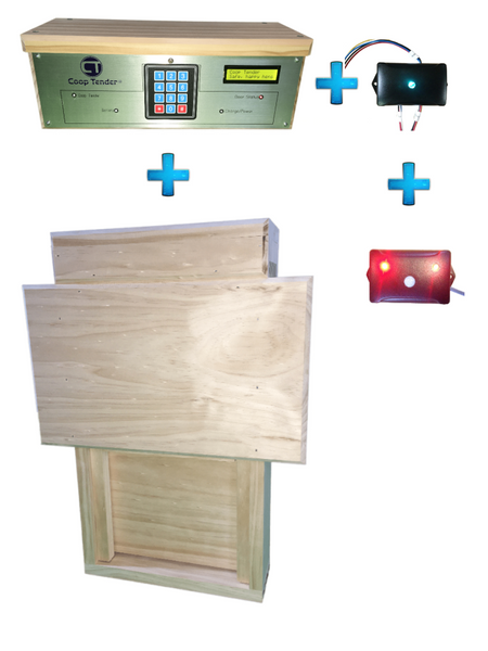 Small Coop Automatic Chicken Door + Wifi + Predator Detect Bundle